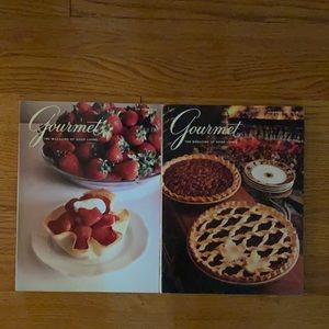 VINTAGE 1985 Set of 2 Gourmet Magazines